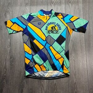 Giordana XXL 2XL Italy Cycling Jersey Cyclecore Big Gravel Grind Geometric